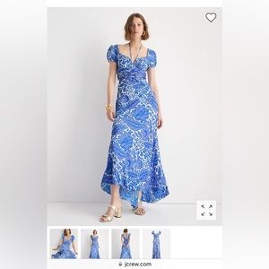 NWT Blue Floral J. Crew Dress